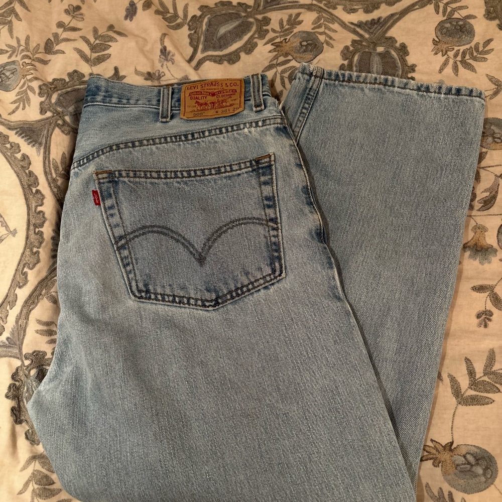 Levi's 505 Light Blue Straight Jeans